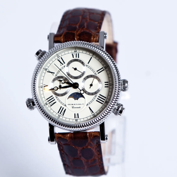 Rare Oceanaut Coronado with Brown Leather Band Watch